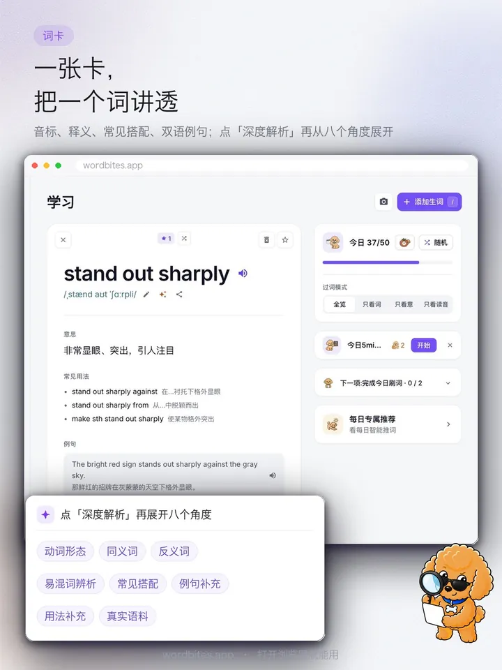 WordBites 一张卡,把一个词讲透
